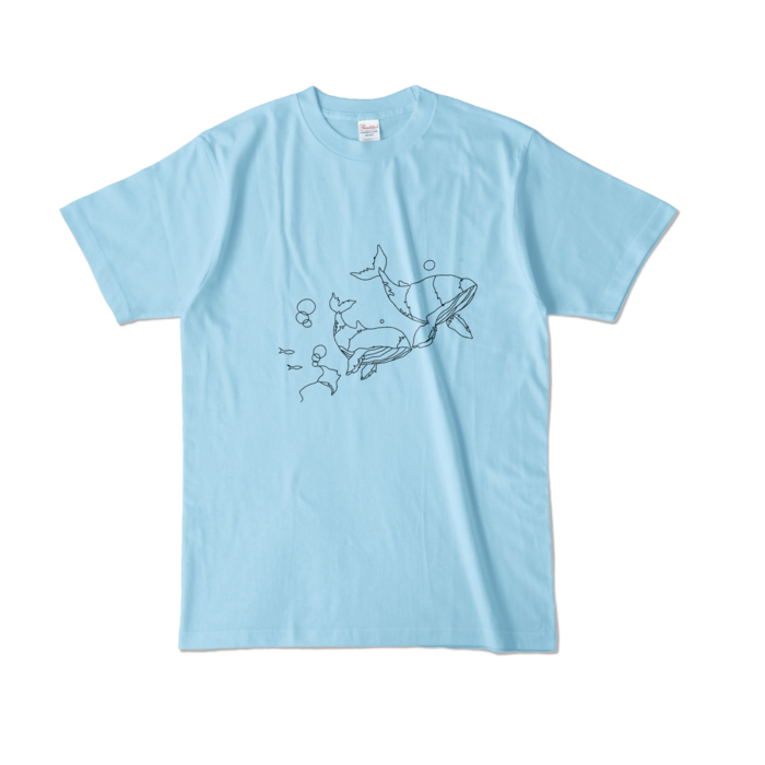 カラーTシャツ - L - ライトブルー （淡色）