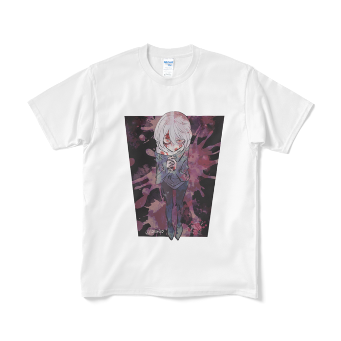 Tシャツ (ゆーり/白&黒)- M - ホワイト