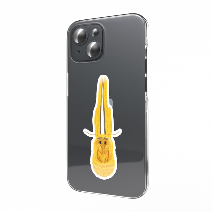 スマホステッカー ウスタビガ　翅を持たれた