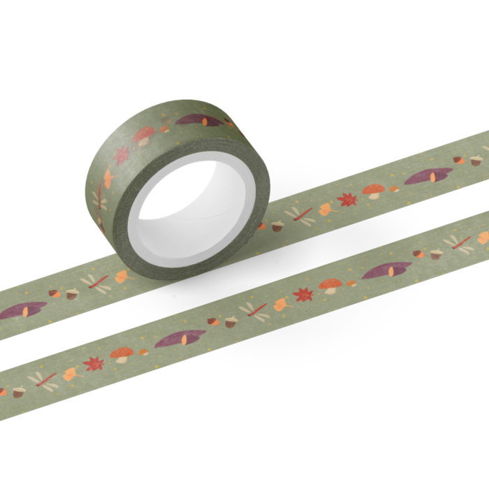  绿 マスキングテープ - テープ幅 15mm