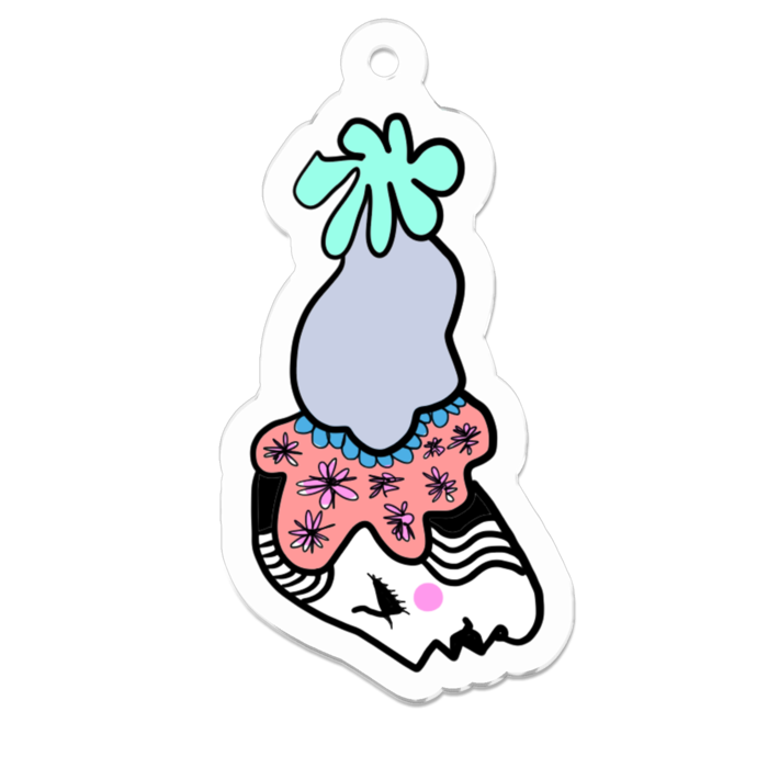 アクリルキーホルダー - 50 x 50 (mm)