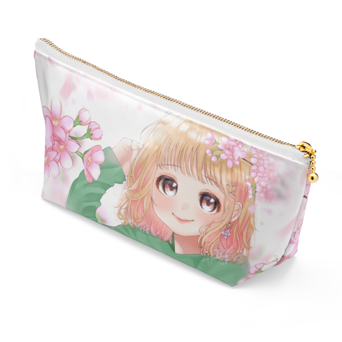 ポーチ - 長さ21.5cm / 高さ10cm - ホワイト