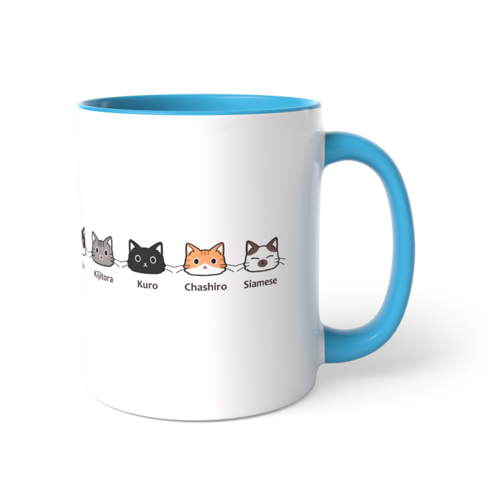 ツートンカラーマグカップ - 直径 8.2cm / 高さ 9.5cm