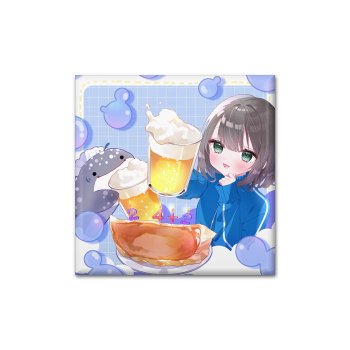 缶バッジ - 四角形40mm