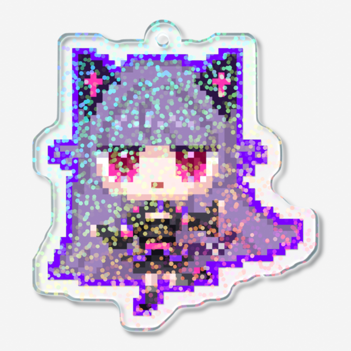 ホログラムアクリルキーホルダー - 50 × 50mm