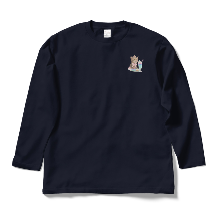 ロングスリーブTシャツ - L - ネイビー