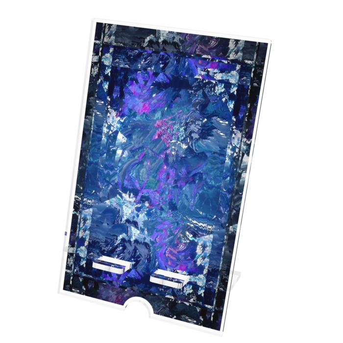 アクリルスマホスタンド - 100x160mm(ケーブル穴あり)