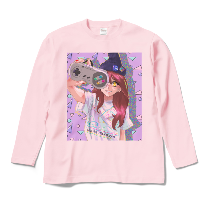 ロングスリーブTシャツ - M - ライトピンク