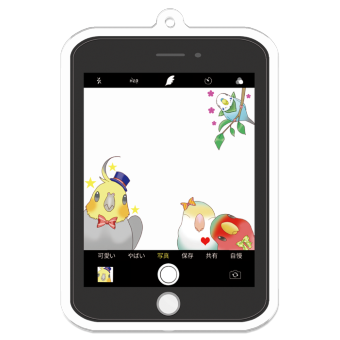 アクリルキーホルダー - 70 x 70 (mm)