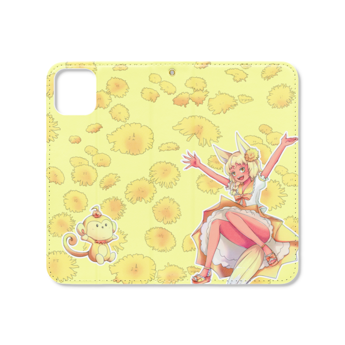 手帳型iPhoneケース（ベルトなし） - iPhone 11 - ストラップ穴 あり