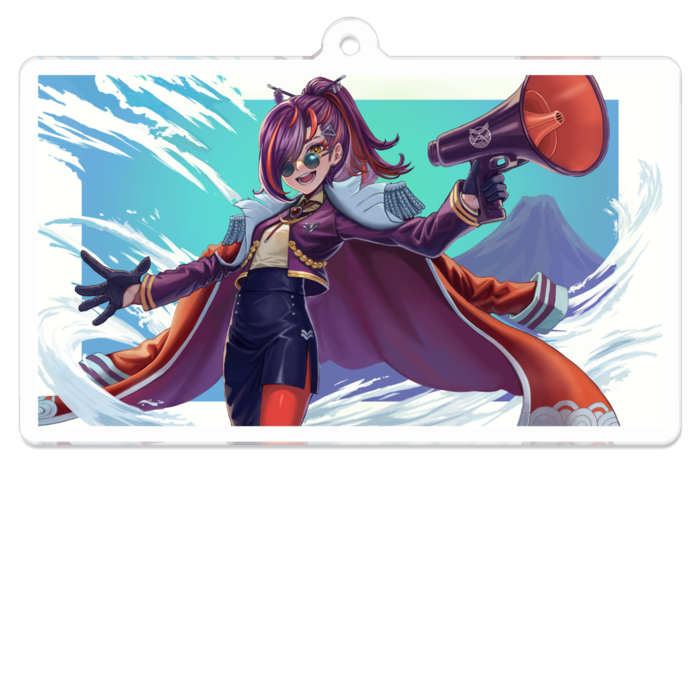 アクリルキーホルダー中 70 x 70 (mm)