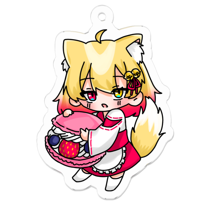 アクリルキーホルダー（コーティング） - 50 x 50 (mm)