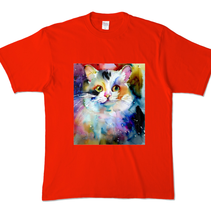 カラーTシャツ - XL - レッド (濃色)