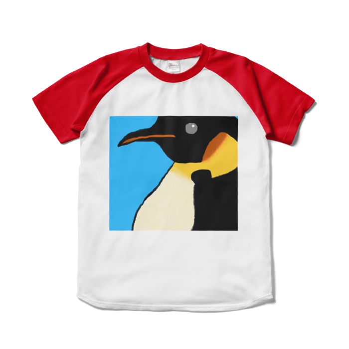 ラグランTシャツ - S - ホワイト×レッド