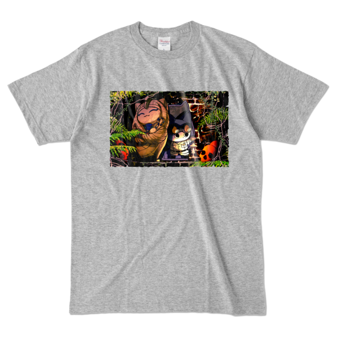 カラーTシャツ - L - 杢グレー (濃色)