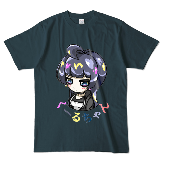 カラーTシャツ - L - デニム (濃色)