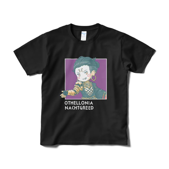 ちびキャラ「悪魔ナハトグリド」デザインTシャツ（S/ブラック）