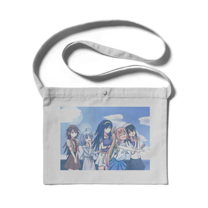 【ライトグレー】サコッシュ - 300 x 230 (mm)