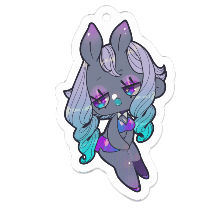 アクリルキーホルダー（コーティング） - 50 x 50 (mm)