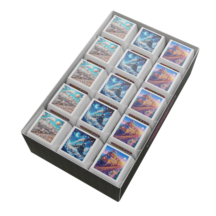 DECOチョコ - 列ごとにデザイン