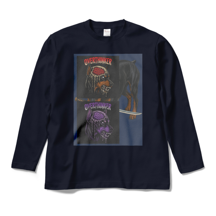 ロングスリーブTシャツ - M - ネイビー