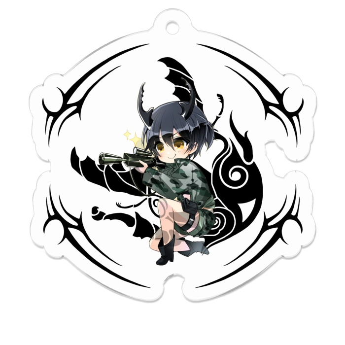 アクリルキーホルダー - 50 x 50 (mm)