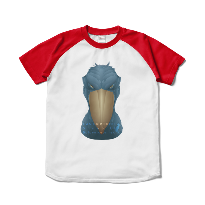 ラグランTシャツ - S - ホワイト×レッド