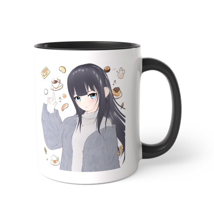 ツートンカラーマグカップ - 直径 8.2cm / 高さ 9.5cm