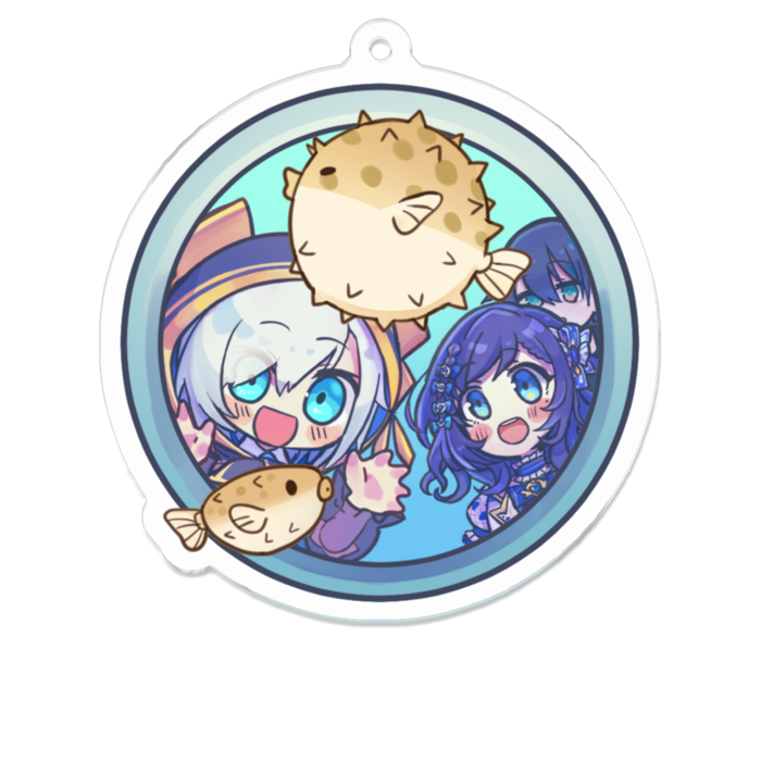 アクリルキーホルダー - 70 x 70 (mm)