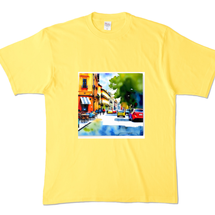 カラーTシャツ - XL - イエロー (濃色)