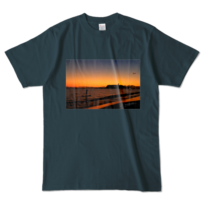カラーTシャツ - L - デニム (濃色)