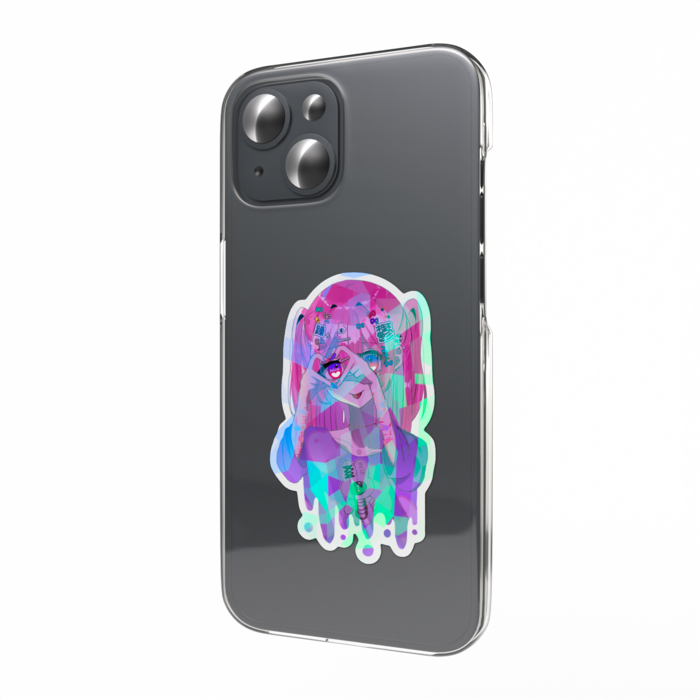 ホログラムスマホステッカー - 縦