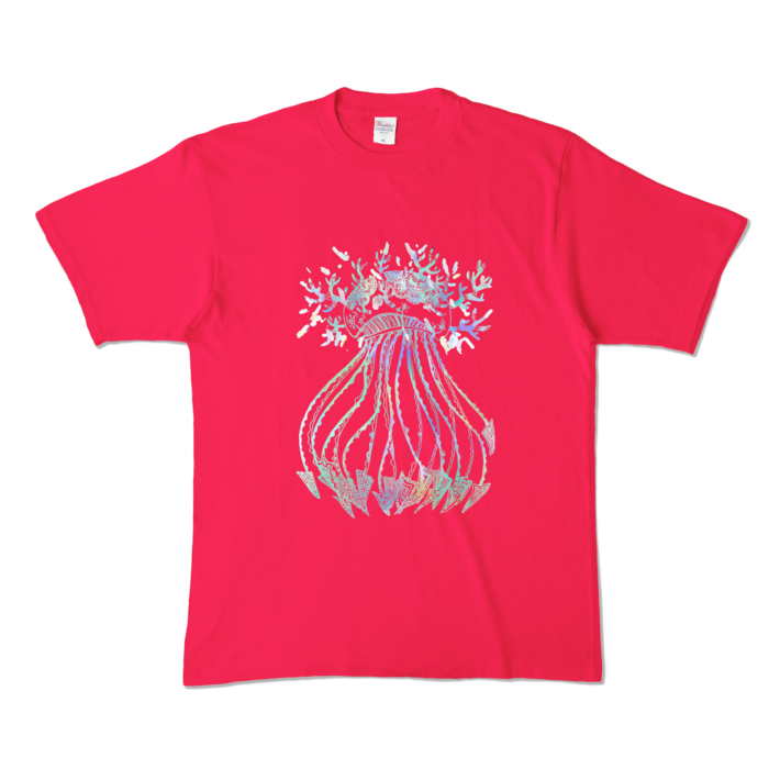 カラーTシャツ - XL - ホットピンク (濃色)