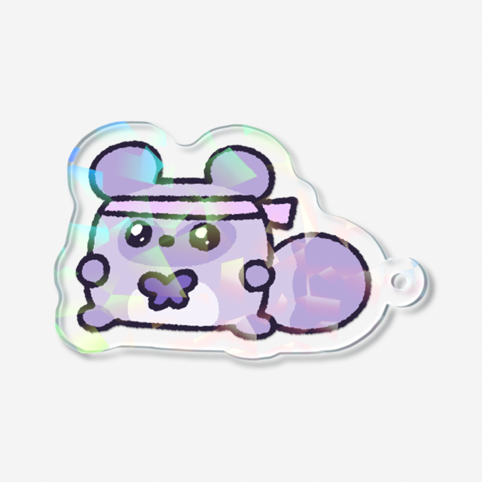 ホログラムアクリルキーホルダー - 50 × 50mm