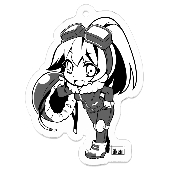 アクリルキーホルダー(コーティング) - 50 x 50 (mm)