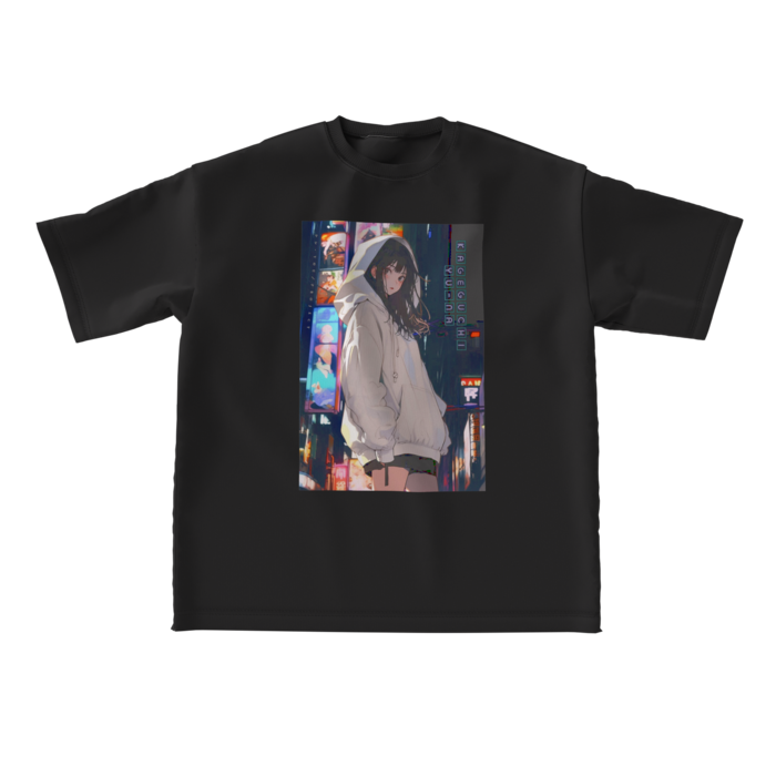 ビッグシルエットTシャツ - L - 正面ゆうな