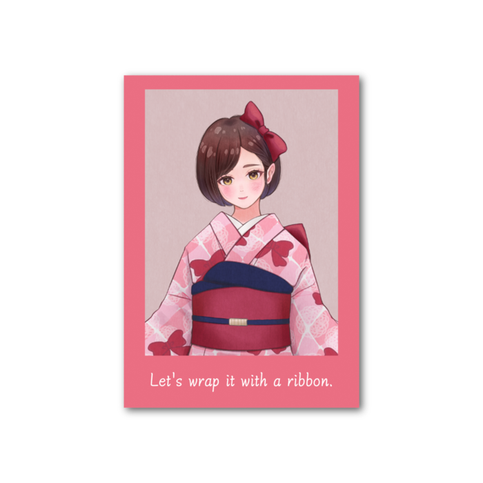 フォト風カード - 縦 - 片面