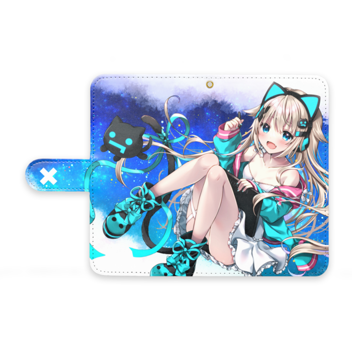 手帳型Androidケース - M - ストラップ穴 あり