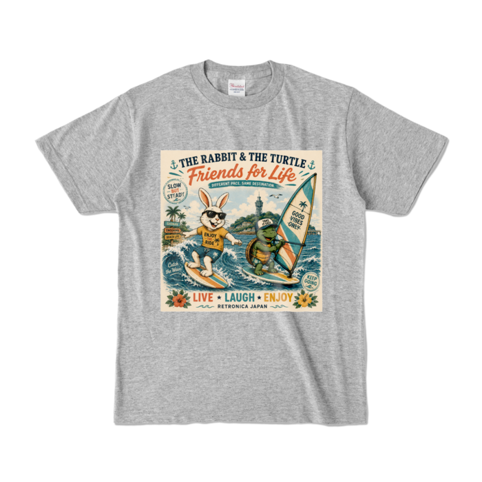 カラーTシャツ - S - 杢グレー (濃色)
