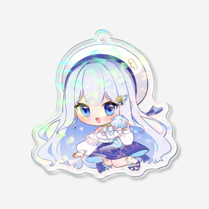 ホログラムアクリルキーホルダー - 70 × 70mm