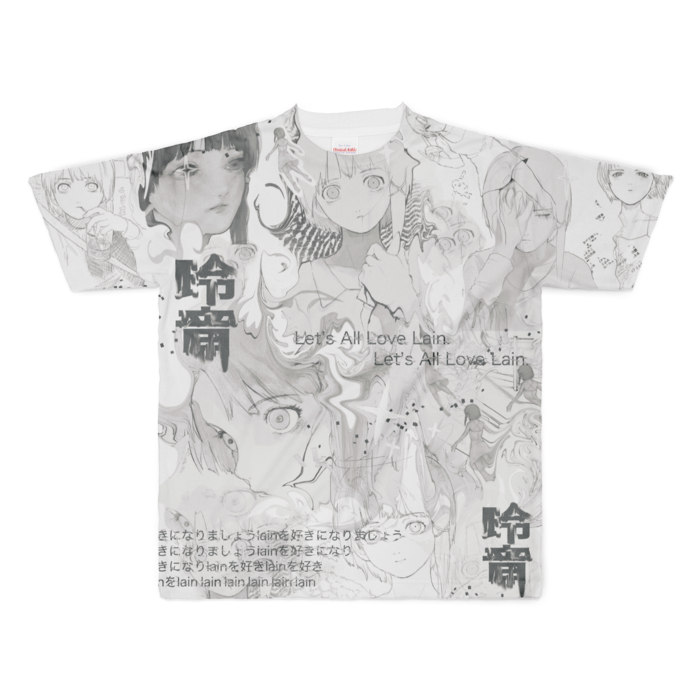 フルグラフィックTシャツ - XL - 正面印刷のみ