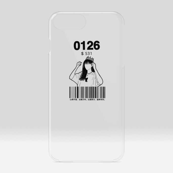 クリアiPhoneケース - iPhone 6 Plus / 7 Plus / 8 Plus