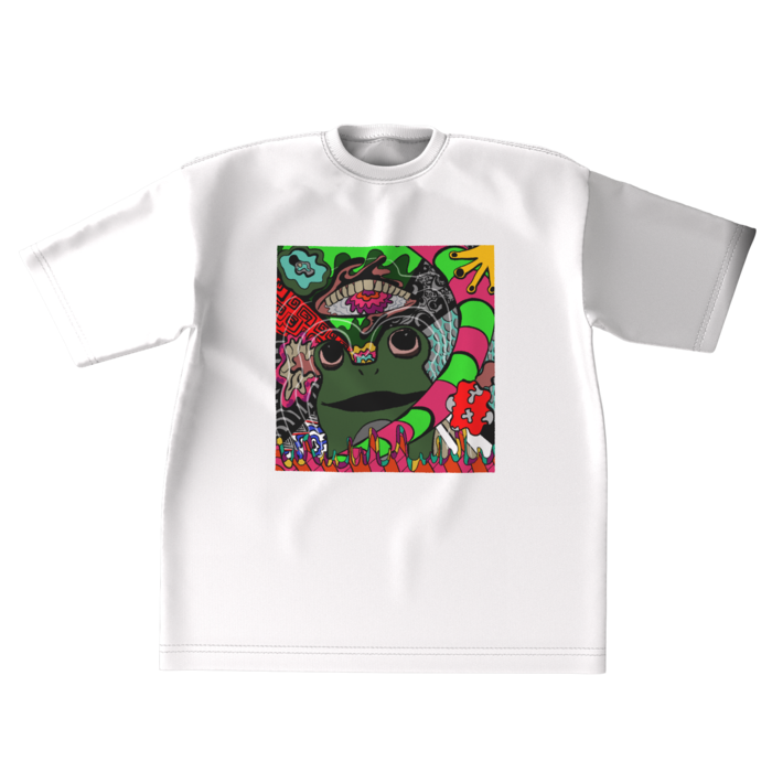 ビッグシルエットTシャツ(白) - XL - 正面