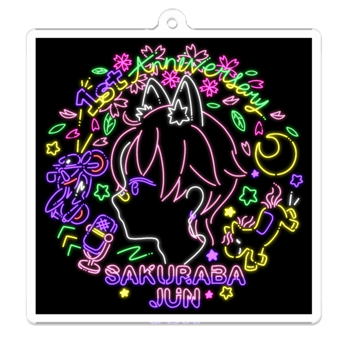 アクリルキーホルダー - 70 x 70 (mm)