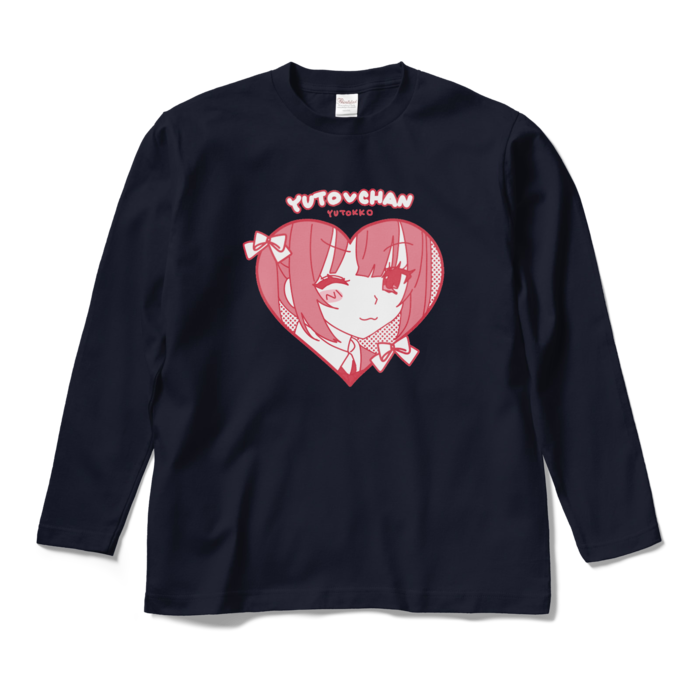 (ゆ)ロングスリーブTシャツ - M - ネイビー