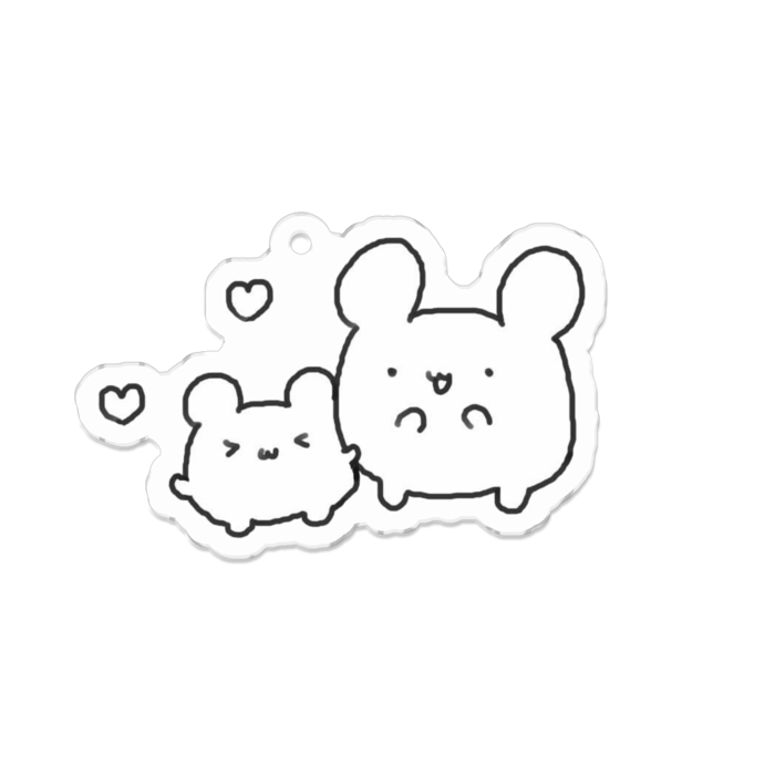 アクリルキーホルダー(コーティング) - 70 x 70 (mm)