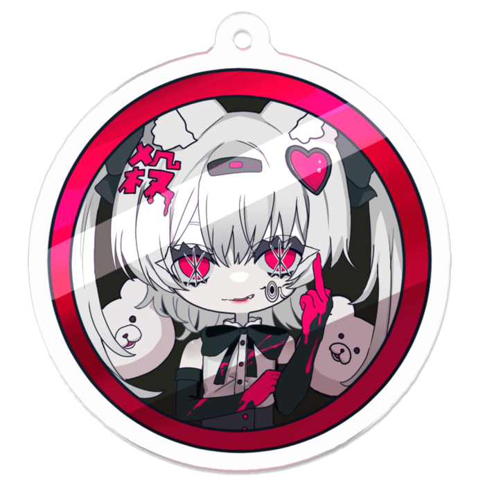 アクリルキーホルダー - 50 x 50 (mm)