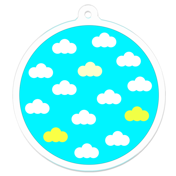 アクリルキーホルダー - 50 x 50 (mm)