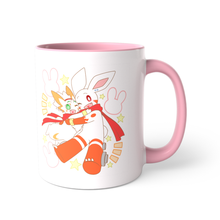 ツートンカラーマグカップ - 直径 8.2cm / 高さ 9.5cm