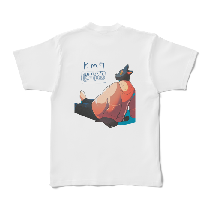 Tシャツ - XL - 白(1)背面